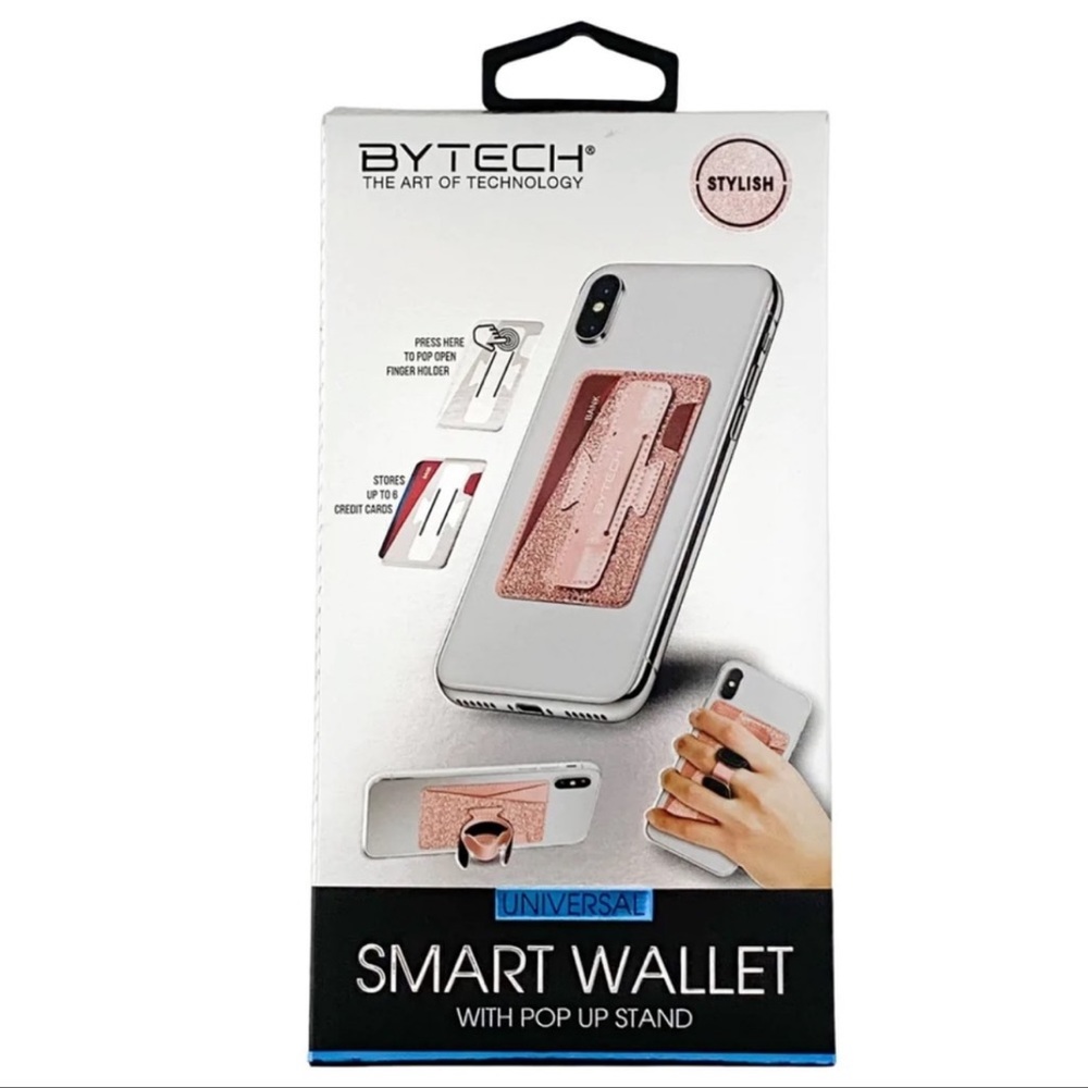 Bytech Smart Wallet with Pop Up Stand